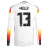 Camisola Alemanha Muller 13 Manga Comprida Homen Equipamento 1ª Euro 2024